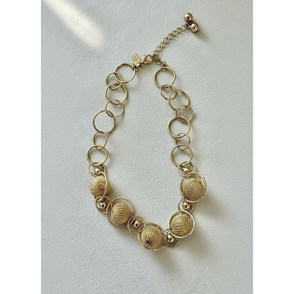 Kate Spade Brilliant Bead Baubles Necklace Gold Tone - Retired Style Mint